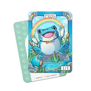 5 Pride Frog Tokens for Magic the Gathering