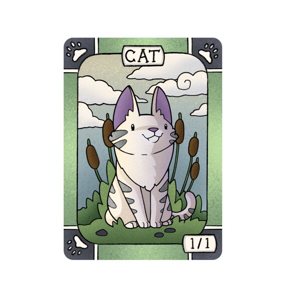 10 Cat Tokens for Magic the Gathering Etsy