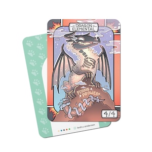 5x Dragon Elemental Tokens for Magic the Gathering