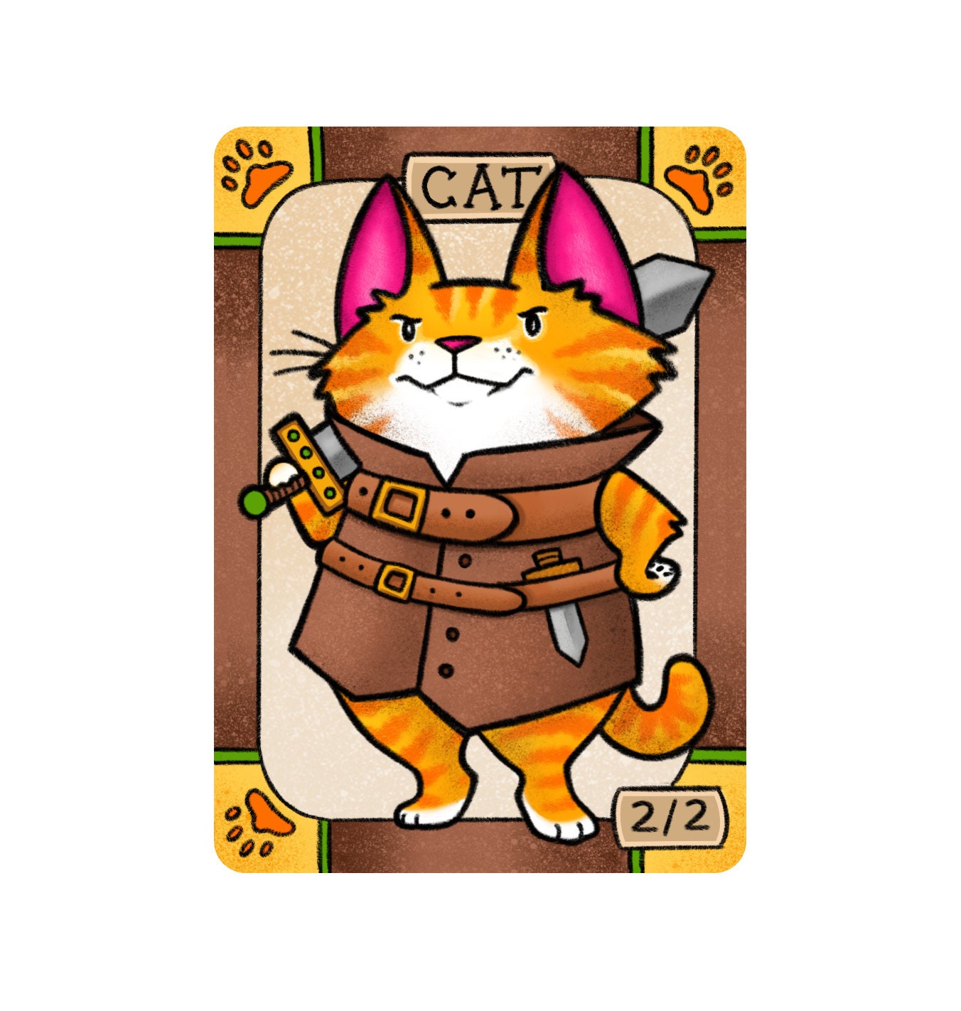 10 Cat Tokens for Magic the Gathering Etsy