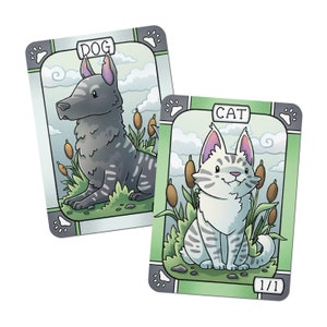 5 of Each Rin and Seri // Cat and Dog Tokens for Magic the Gathering