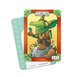 5 Goblin Tokens for Magic the Gathering