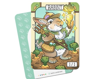 5 konijnentokens voor Magic the Gathering