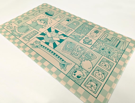 Cats & Cantrips Playmat // Deskmat and Mousepad // Accessories for MTG