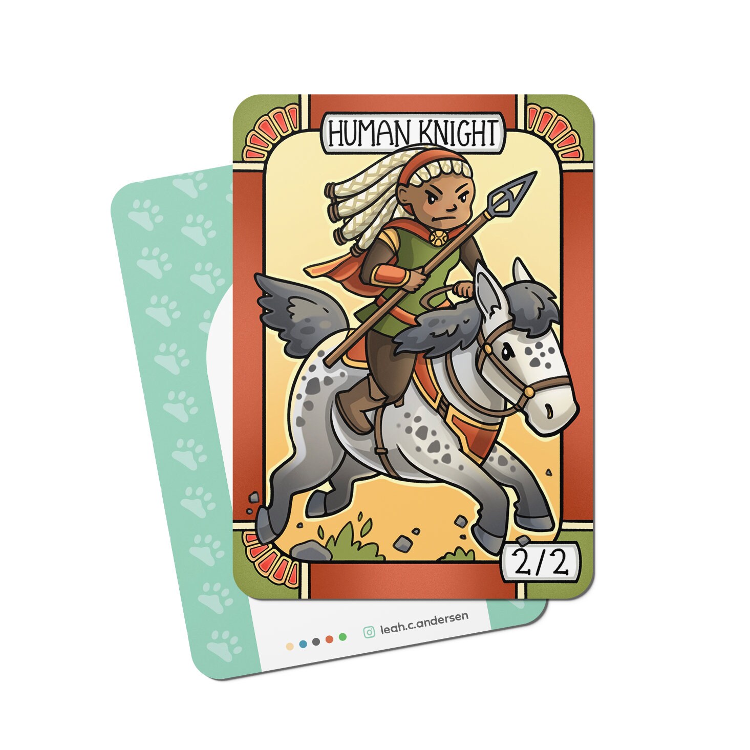 5 Human Knight Tokens for Magic the Gathering - Etsy