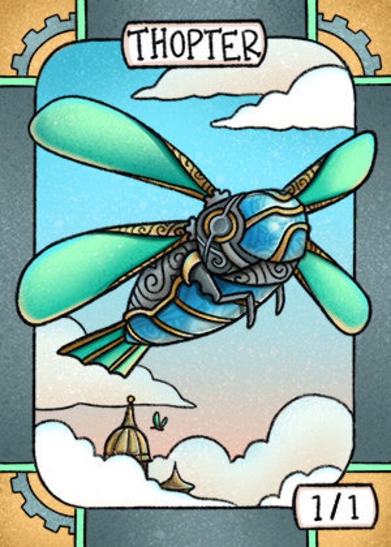 10 Colorless Thopter Tokens for Magic the Gathering | Etsy
