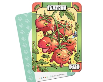 5 Plant Tokens for Magic the Gathering