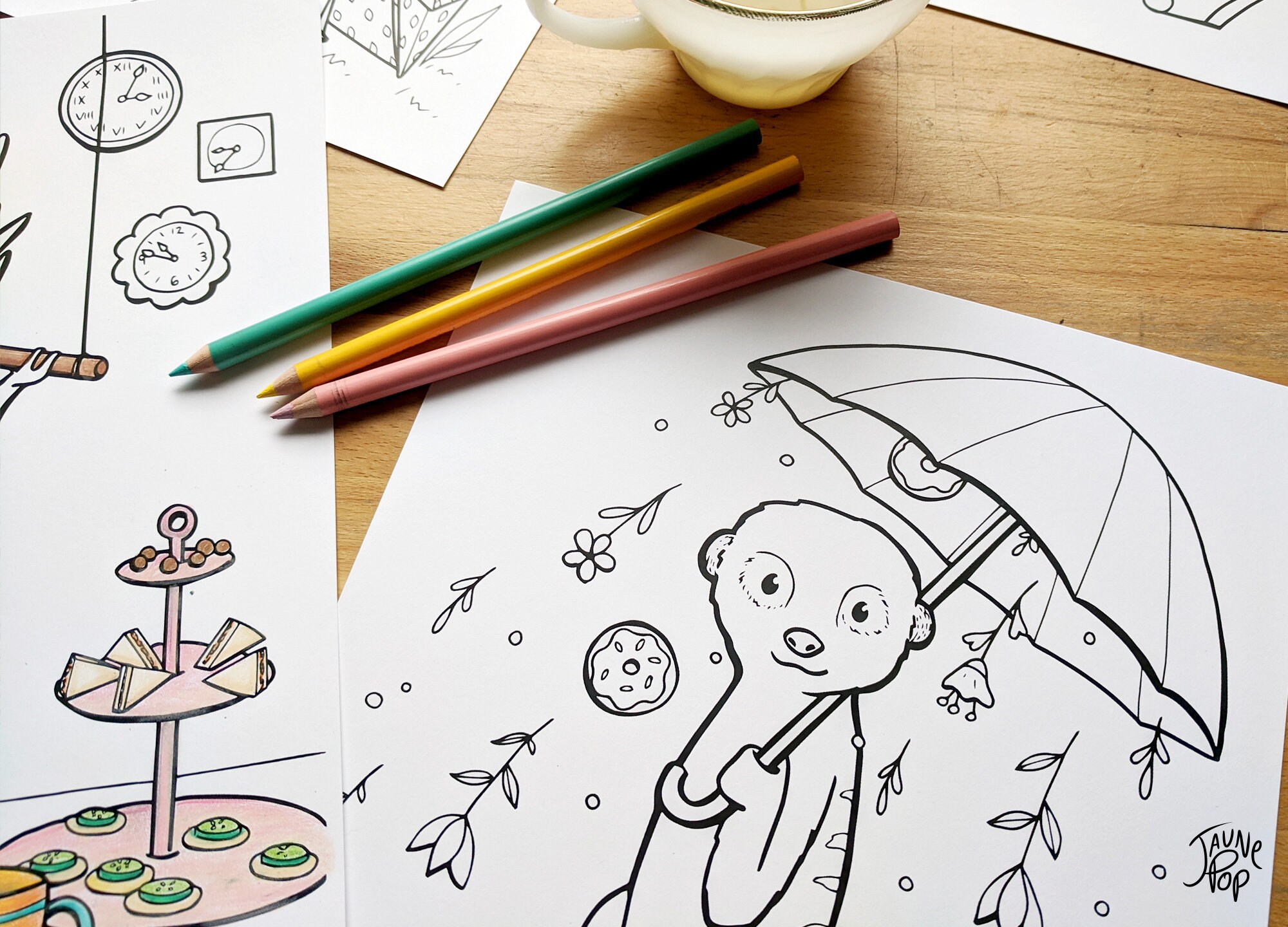 Print and Color - Set of 24 Coloring Illustrations VOLUME 2 - PDF ...