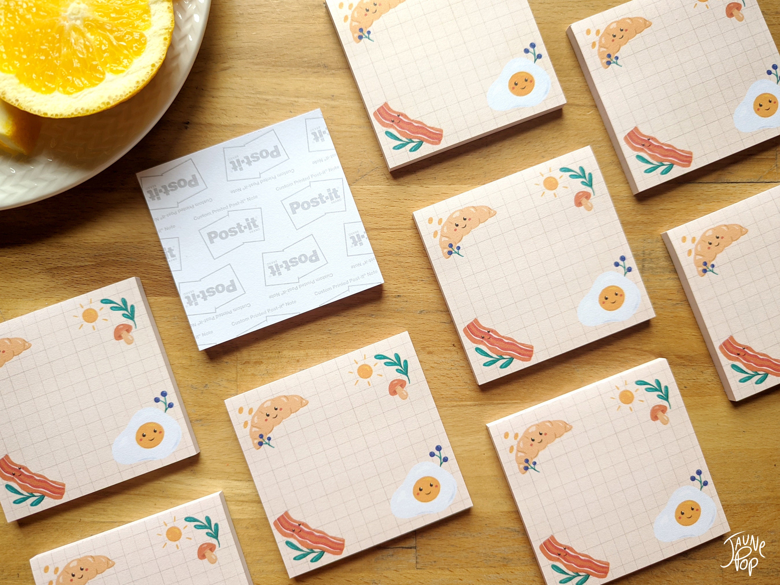 Breakfast Sticky Note Pad, Post-it® X Yellow Pop, for Taking Notes and ...