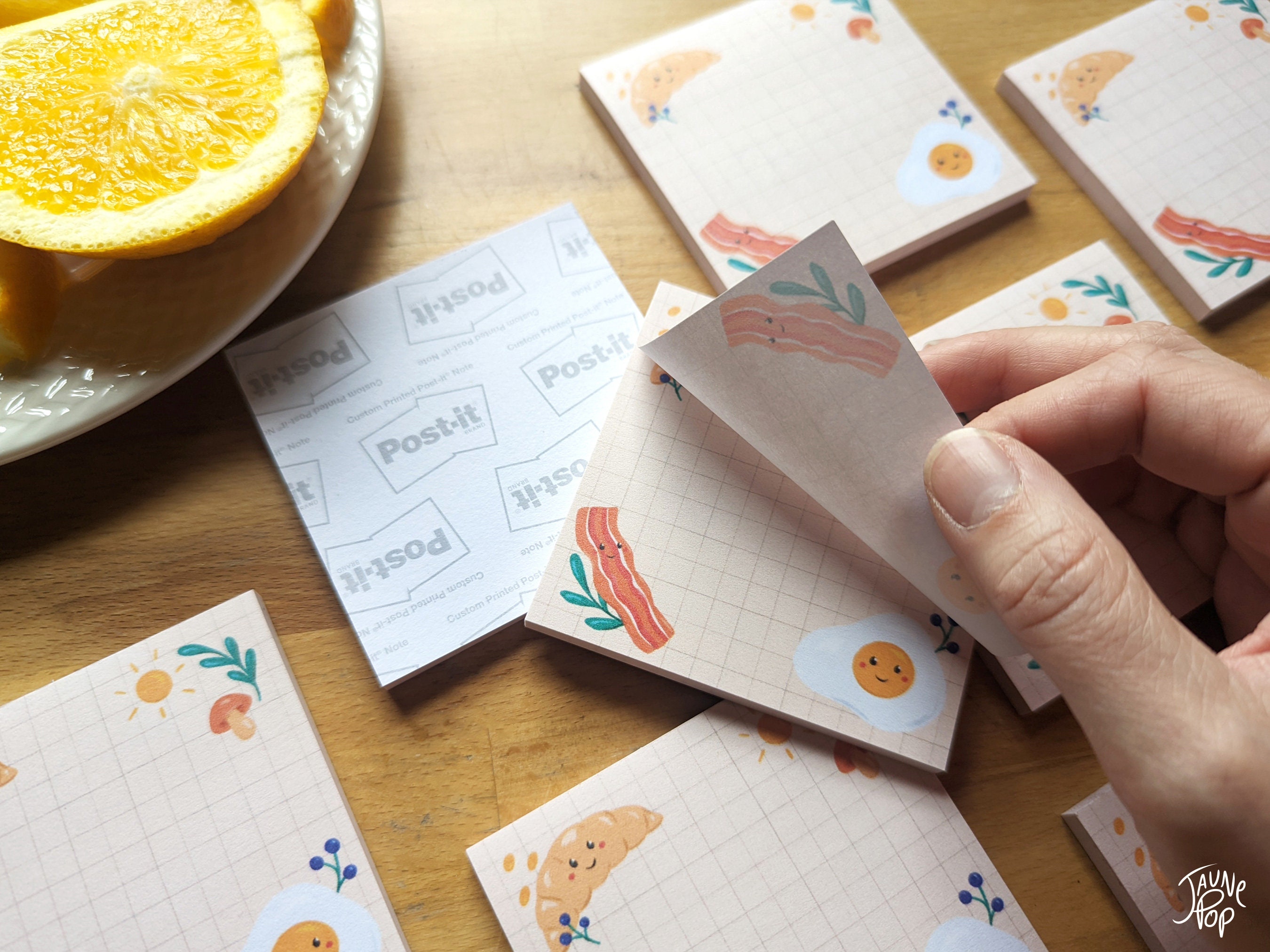 Breakfast Sticky Note Pad, Post-it® X Yellow Pop, for Taking Notes and ...