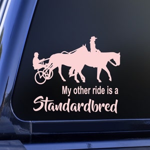 Standardbred Horse Vinyl Decal for Car Window, Horse Trailer Sticker, Horse Decal Sticker for Car, Horse Decal For Truck, Horse Sticker