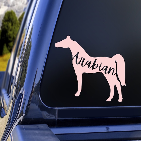 Arabian Horse Decal for Truck, Arabian Horse Sticker for Trailer, Arabian Sticker for Car Window, Horse Trailer Decal, Horse Trailer Sticker