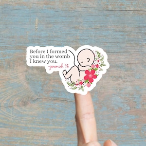 Pro Life Sticker for Laptop, Pro Life Vinyl Sticker for Water Bottle, Prolife Sticker, Conservative Sticker for ProLifer, Republican Sticker