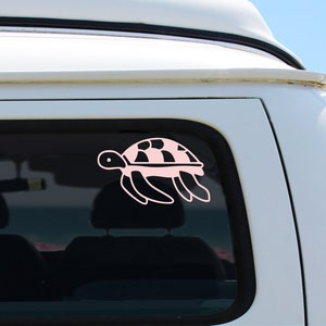 Turtle Sticker for Car, Turtle Sticker for Water Bottle, Turtle Decal for Car, Car Decal for Window, Vinyl Decal for Laptop, Car Sticker image 1