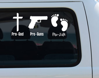 Pro Life Decal for Car Window, Pro Life Sticker for Car Window, Pro Life Bumper Sticker for Cars, Pro life Car Sticker, Pro Life Car Decal
