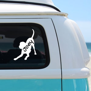 Personalized Labrador Retriever Vinyl Car Decal Sticker: For Laptop, Tumbler, Car, Trailer, Truck, Window
