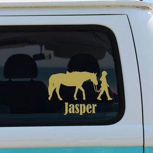 Horse Decal Sticker, Decal for Truck, Horse Decal for Car Window, Horse Vinyl Decal for Trailer, Horse Gift for Women, Equestrian Gift