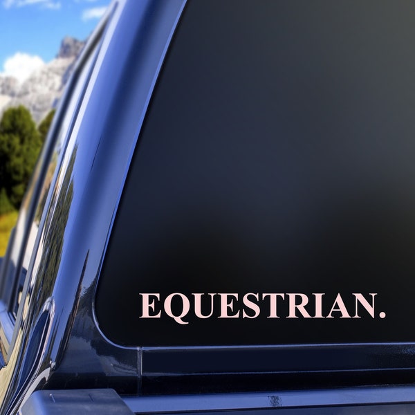 Equestrian Decal, Equestrian Sticker, Horse Vinyl Decal for Trailer, Horse Trailer Sticker, Horse Decal Sticker for Car, Car Decal For Truck