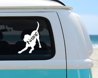 Labrador Retriever Vinyl Decal: Personalized Sticker for Car, Laptop, Water Bottle