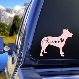 Pitbull Sticker for Water Bottles, Pitbull Car Decal for Women, Pitbull Decal for Car Window, Pitbull Car Sticker, Pitbull Mom Sticker Car