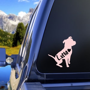 Pitbull Sticker Car, Pitbull Sticker for Waterbottle, Pitbull Decal for Car Window, Pitbull Mom Decal, Pitbull Mom Sticker for Laptop, Vinyl
