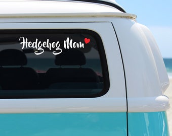 Hedgehog Mom Vinyl Decal Sticker for Car, Laptop, Window