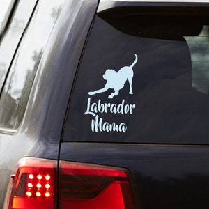 Labrador Retriever Mom Vinyl Car Decal Sticker: For Laptop, Tumbler, Car, Trailer, Truck, Window