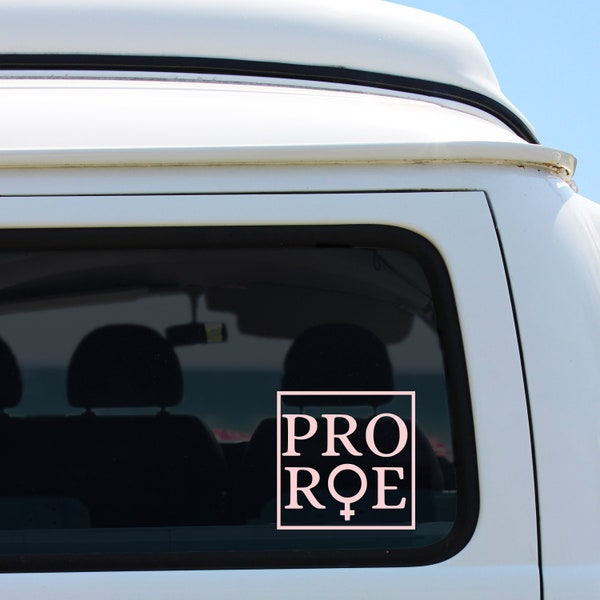 Pro Roe Sticker for Car, Pro Choice Sticker for Laptop, Feminist Decal, Feminism Vinyl Sticker, Pro Choice Vinyl Decal for Window, Roe Decal