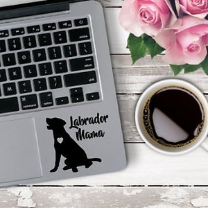 Labrador Retriever Mom Vinyl Car Decal Sticker: For Laptop, Tumbler, Car, Trailer, Truck, Window