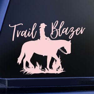 Trail Rider Horse Vinyl Decal for Trailer, Horse Trailer Sticker, Horse Decal Sticker for Car, Horse Decal, Horse Decal For Truck Sticker