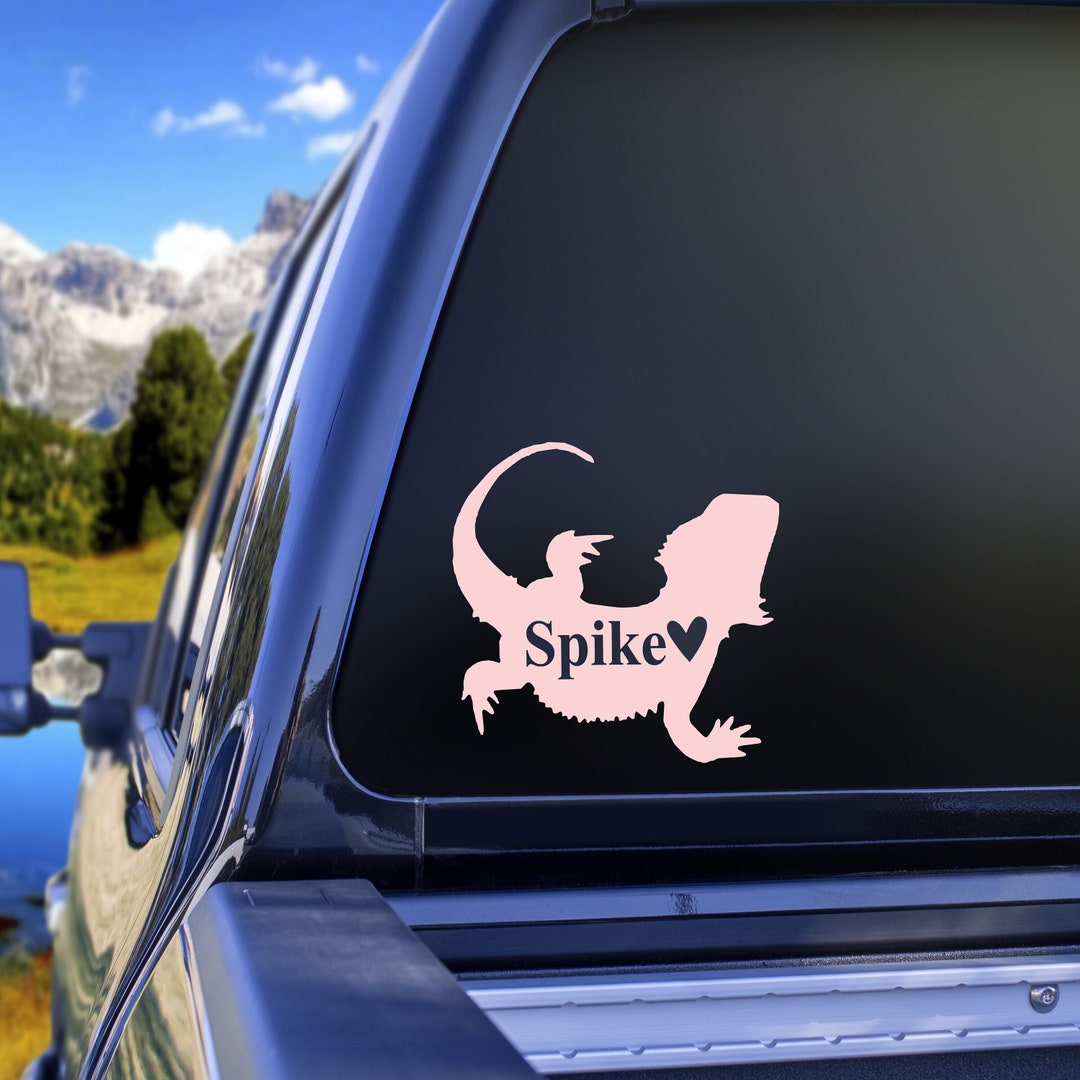 Bd Sticker Bearded Dragon Vinyl Decal: Personalized Sticker for Laptop, Car, Tank ...