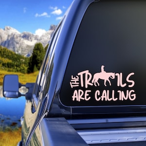 Trail Rider Horse Vinyl Decal for Trailer, Horse Trailer Sticker, Horse Decal Sticker for Car, Horse Decal, Horse Decal For Truck Sticker
