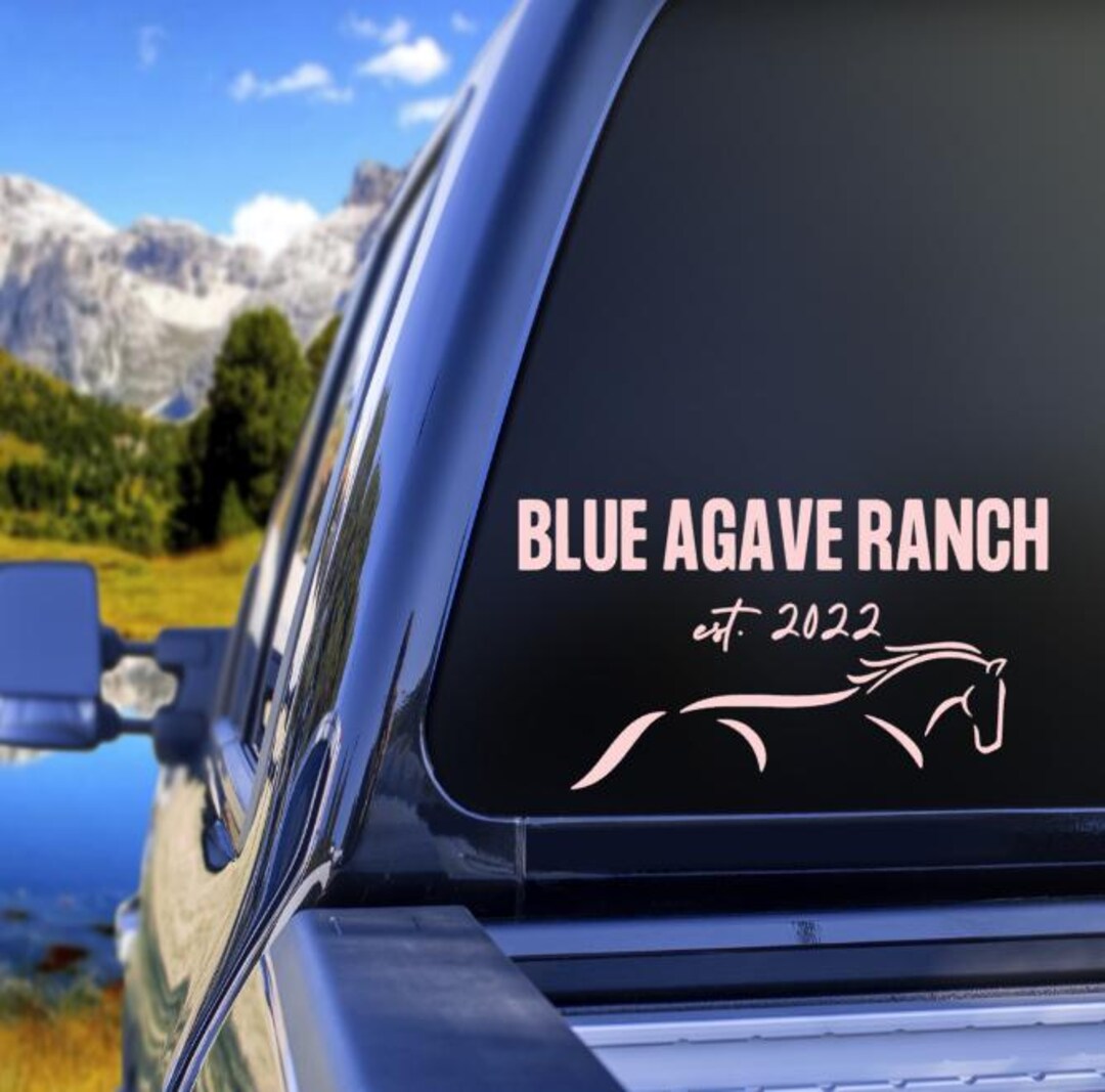 Farm Name Sticker Personalized Farm Name Vinyl Decal - Custom Equestrian Sticker - Etsy