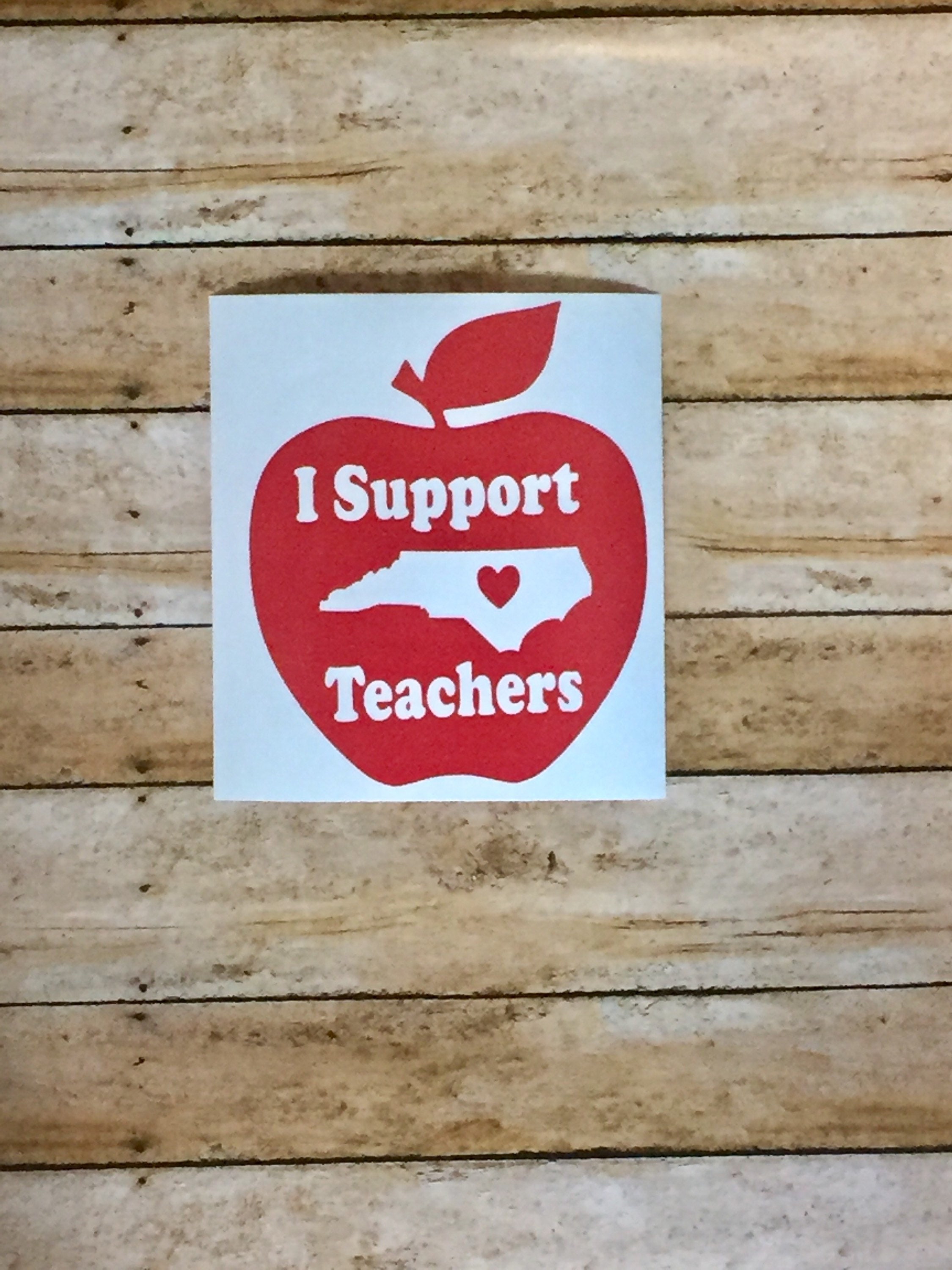 NC redfored Vinyl Decal Support Teachers Support Public Etsy