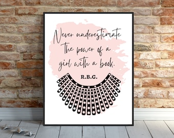 RBG Print: Ruth Bader Ginsburg Wall Art (Digital Download)