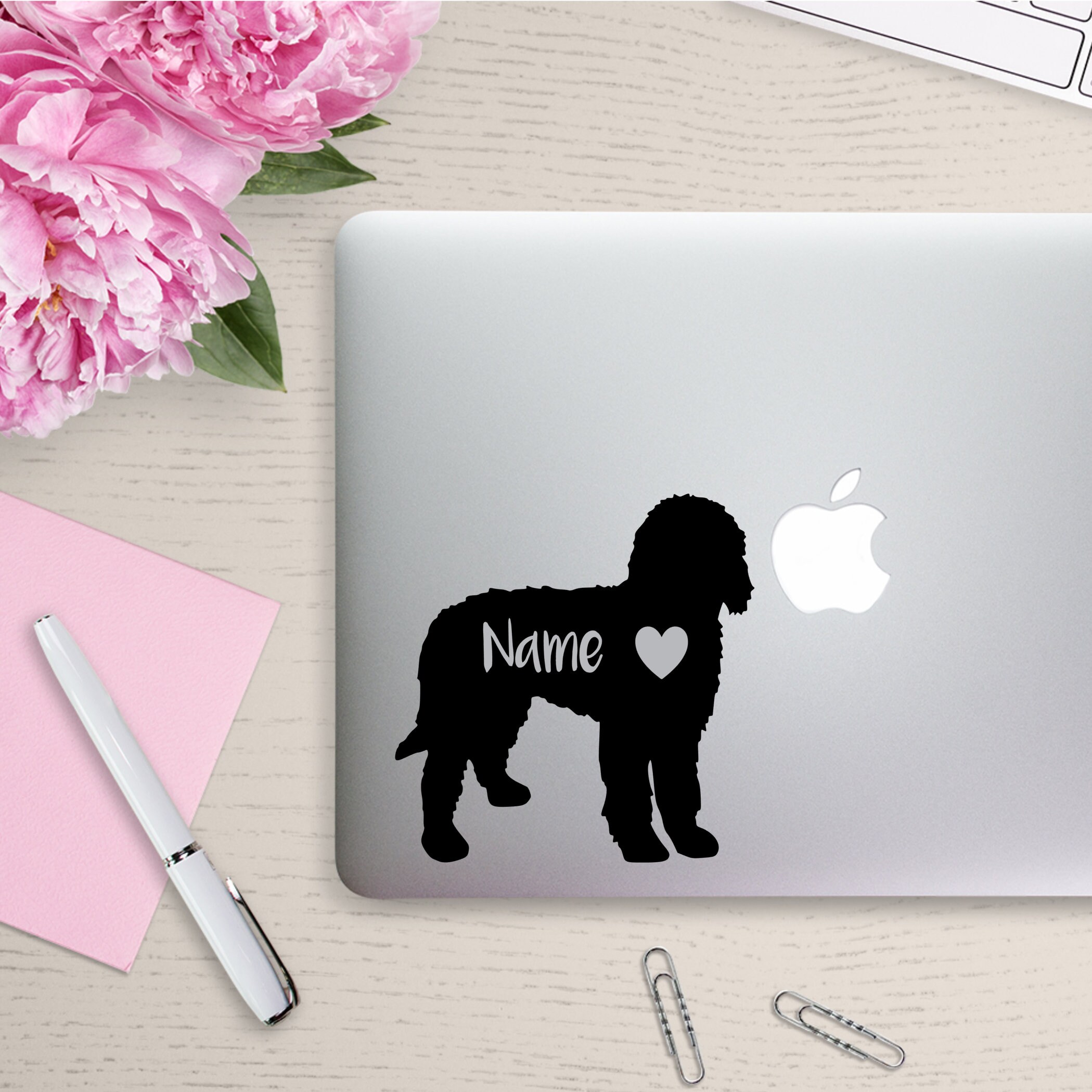Labradoodle Dog Vinyl Decal: Personalized Sticker for Car or Laptop - Etsy