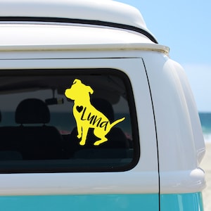 Pitbull Sticker for Water Bottles, Pitbull Car Decal for Women, Pitbull Decal for Car Window, Pitbull Car Sticker, Pitbull Mom Sticker Car
