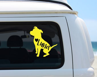 pitbull car decal