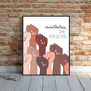 Feminist Art, Feminist Wall Art, Feminist Print, Feminist Poster, Girl Power Print, Women Empowerment Wall Art, Social Justice Art Poster