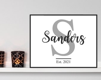 Last Name Printable | Etsy
