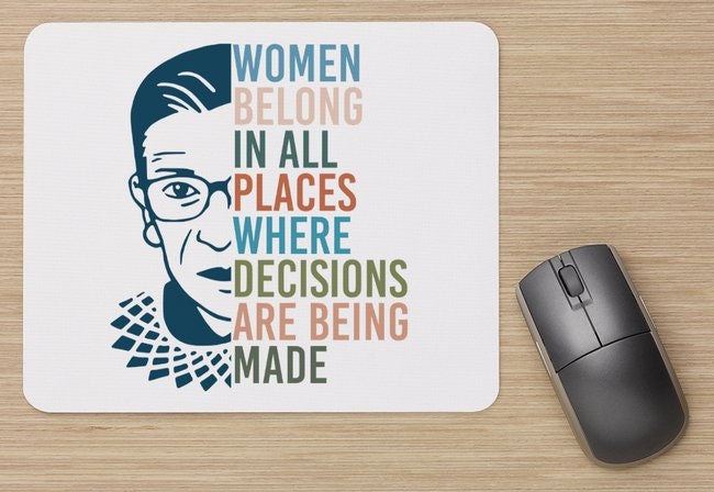 Ruth Bader Ginsburg Mouse Pad, RBG, Gift for Her, Gift for Mom, Gift …