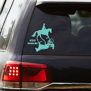 Standardbred Horse Vinyl Decal for Car Window, Horse Trailer Sticker, Horse Decal Sticker for Car, Horse Decal For Truck, Horse Sticker