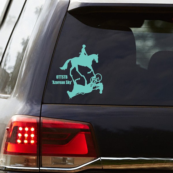 Gaited Horse Cowgirl Equestrian Decal Sticker - For Car, Truck, Or Trailer Windows