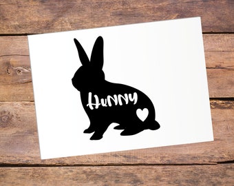 Rabbit Decal, Rabbit Sticker Car, Rabbit Vinyl Sticker, Rabbit Vinyl Sticker, Bunny Decal Car Sticker, Bunny Sticker, Bunny Vinyl Sticker