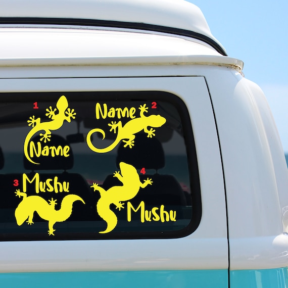Gecko Vinyl Decal Sticker Gecko Decal for Car Leopard Gecko Etsy