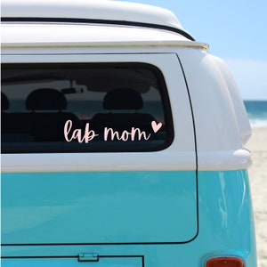 Lab Decal, Lab Sticker for Car Window, Labrador Retriever Sticker, Labrador Retriever Decal for Laptop, Lab Mom Car Sticker, Lab Mom Decal