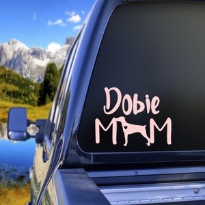 Personalized Doberman Car Decal, Doberman Car Sticker, Doberman Decal for Laptop, Doberman Sticker Tumbler, Doberman Mom Gift, Doberman Gift