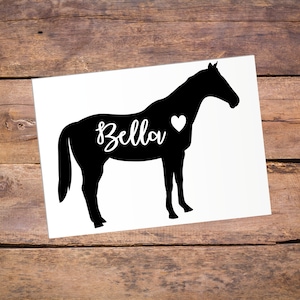 Standardbred Horse Vinyl Decal for Trailer, Horse Trailer Sticker, Horse Decal Sticker for Car, Horse Decal For Truck, Horse Sticker
