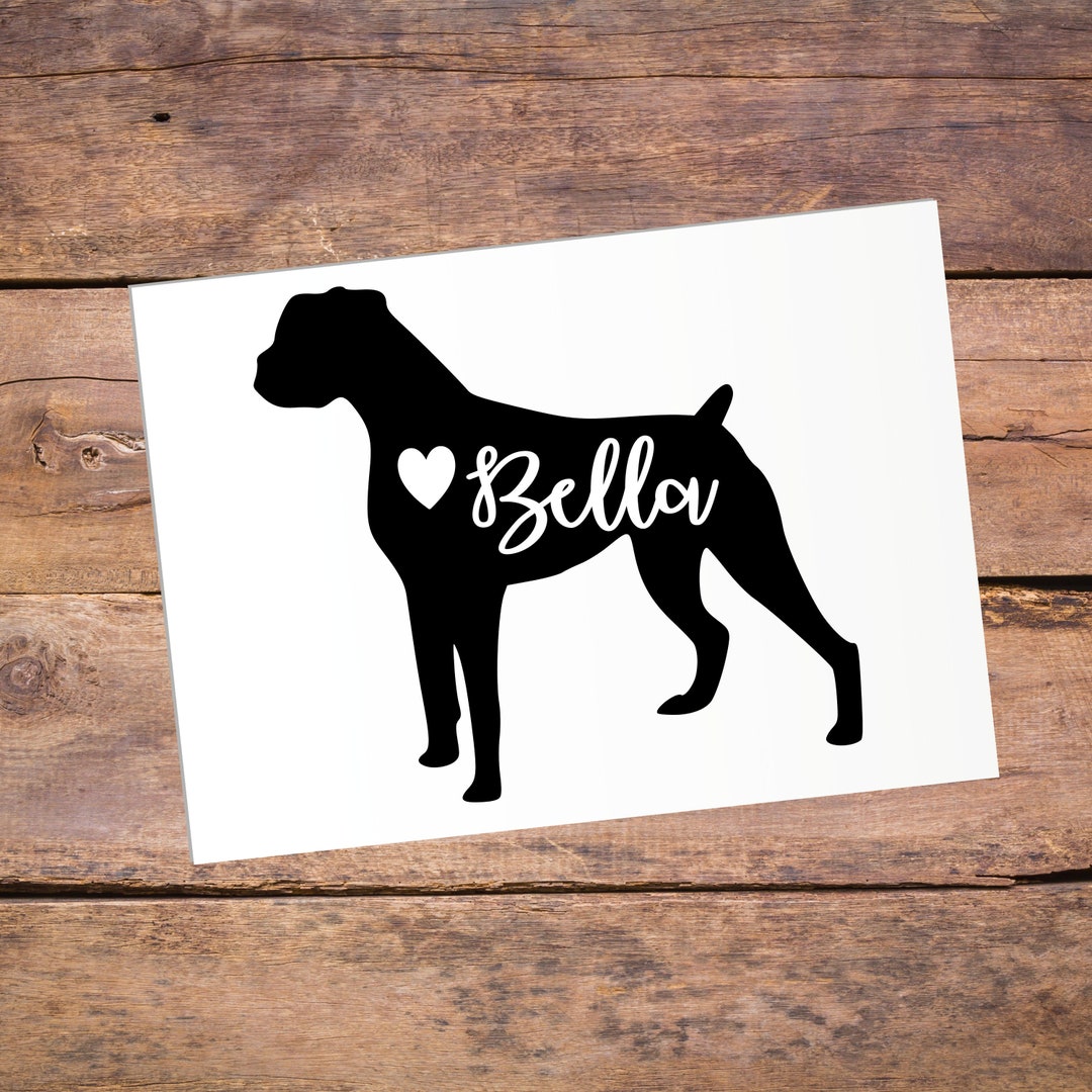 Boxer Dog Sticker, Boxer Dog Gift for Women, Boxer Dog Decal for Car