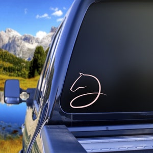 Horse Sticker for Car Window, Horse Sticker for Tumbler, Sticker for Trailer, Sticker for Water Bottle, Horse Decals for Truck, Vinyl Decal